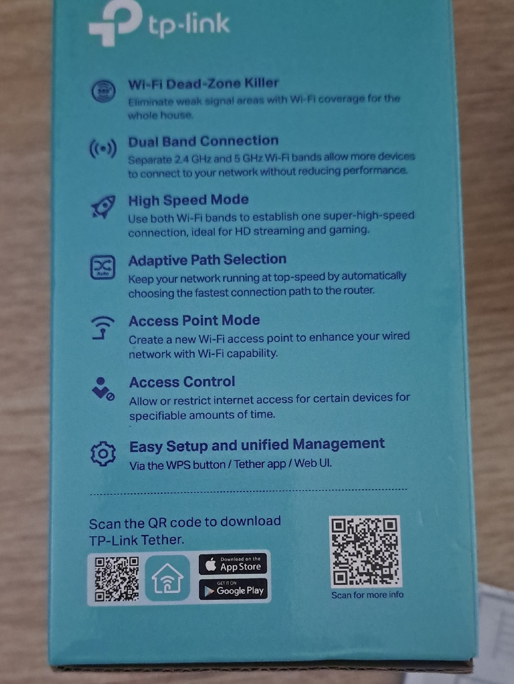 ROUTER TP-Link Mesh Wi‑Fi Extender RE315 — White - Picture 4 of 7